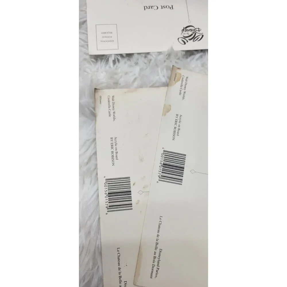 Vintage Disney Lot of 5 Postcards Maleficent Snow White Disney Castles READ - Picture 12 of 14